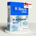 Autodesk Revit 2026 software package with a gift box on a white background